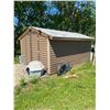 Image 1 : Approx. 10 ft. x 14 ft. storage shed c/w wood floor, Buyer responsible to move