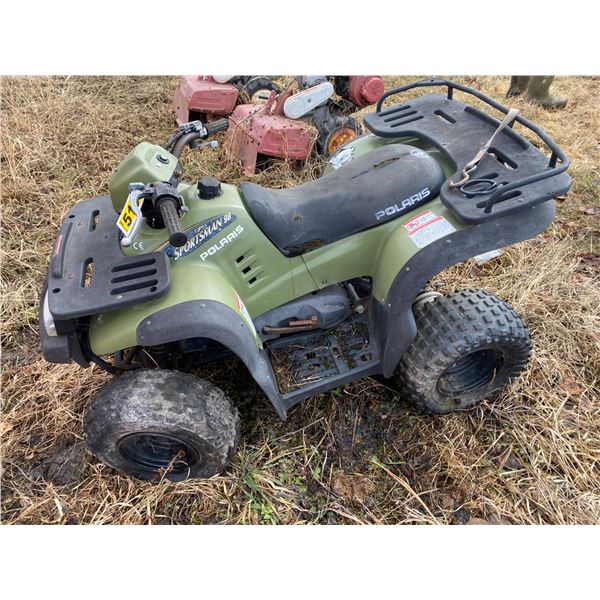 Small Polaris Sportsman Quad, Serial # not visible
