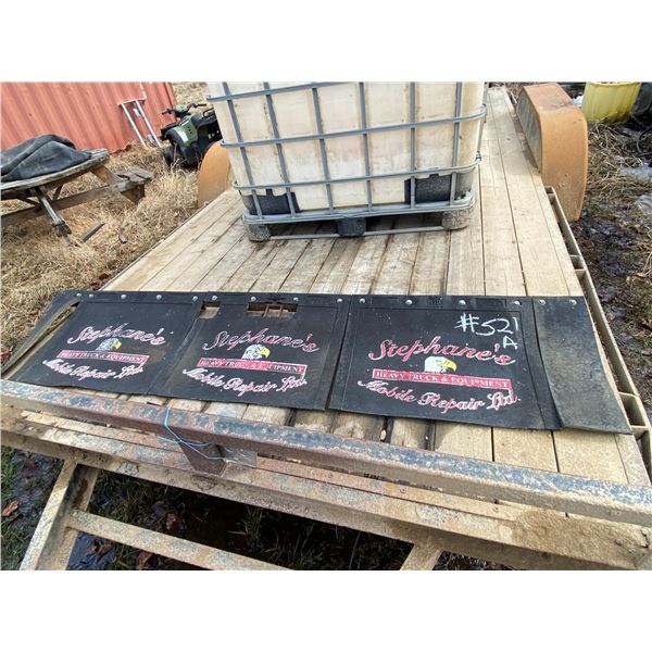 Rear truck rubber rock deflector