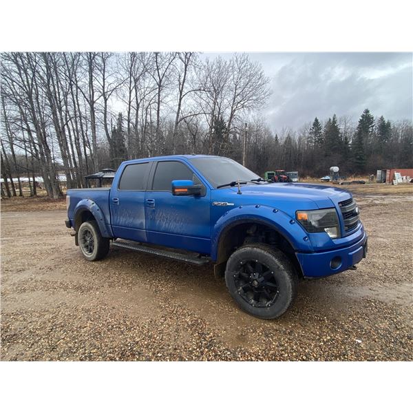 (Consigned) 2013 Ford F150 Quad cab 4x4, V8 auto, showing 296,830 Km, box cover, leather, console, s