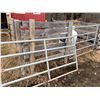 Image 1 : (Selling all together) 2- Grey steel gates, 89 in. & 66 in. Buyer responsible to dismantle