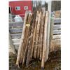 Image 1 : Approx. 10- Sharpened fence posts