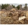 Image 1 : Pipe round bale feeder for 2-3 bales, 20 ft. x 101 in., made with 2 7/8 pipe, Very well made
