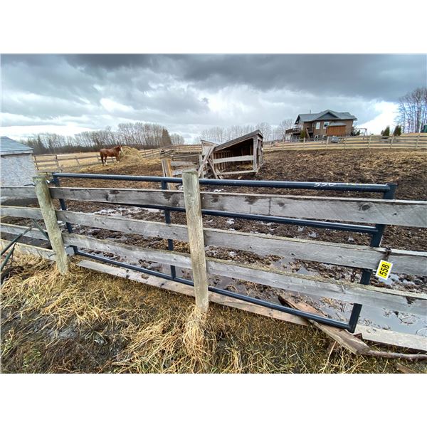 Heavy 12 ft green gate