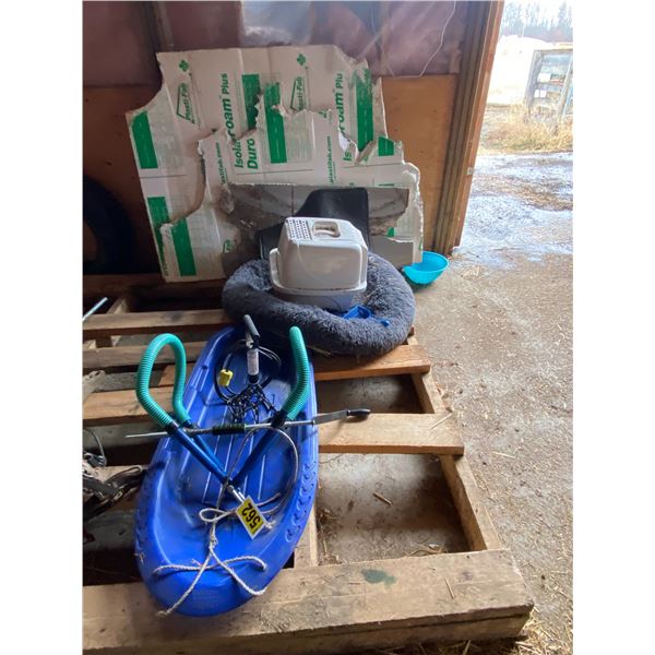 Cow hip lift, blue sleigh and misc.