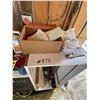 Image 4 : Tank heater, gloves, cupboard, cattle prod, jug of AVL, shelf unit & contents