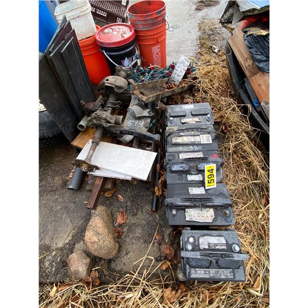 5- Auto batteries & misc. steel