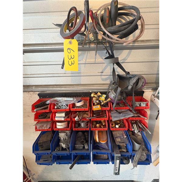 Qty of plastic containers c/w contents