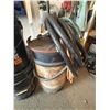 Image 1 : Oil pumps c/w 2- 5-gal pails & small drum c/w hose and ext. cord