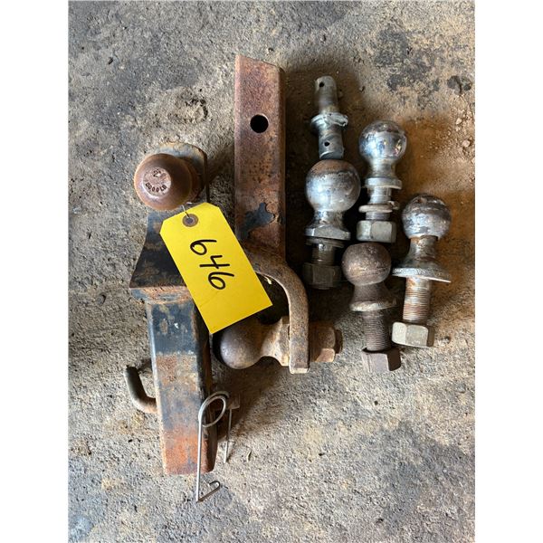 2- Trailer hitches & 4- trailer balls