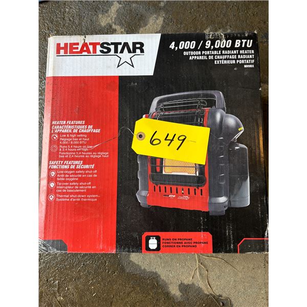 New Heat Star radiant heater