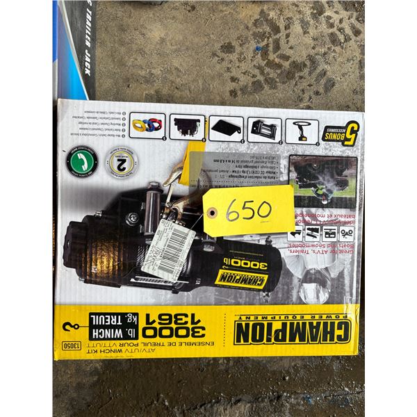 New 3000 lb Champion winch