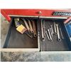 Image 8 : Craftsman rolling tool chest loaded with wrenches, sockets, screwdrivers, caulking, and misc.