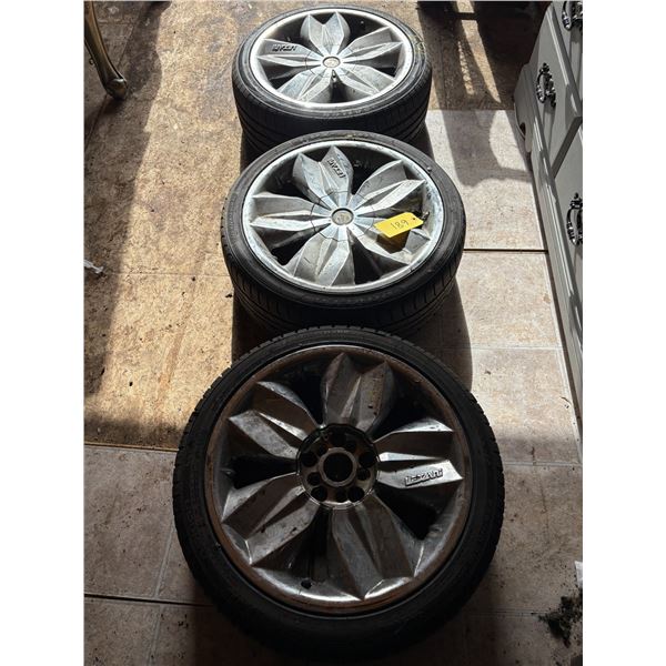 (Selling all together) 3- 225/40R18 c/w mag wheels