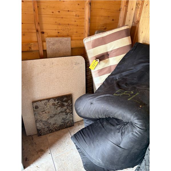 Various cushions, counter tops and misc.