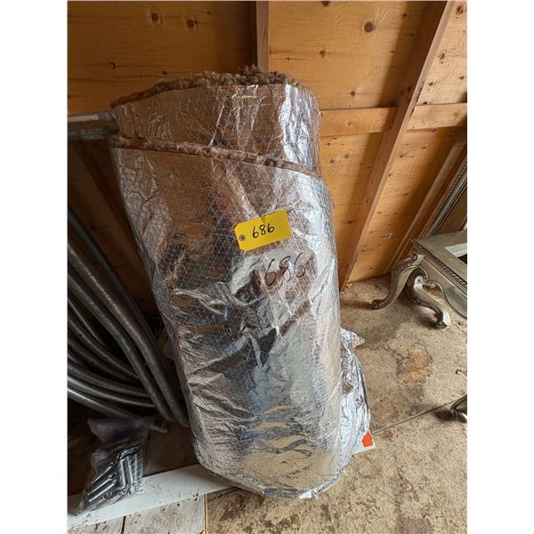 Roll of silverback insulation