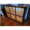 Image 1 : Storage unit c/w 6- wicker drawers
