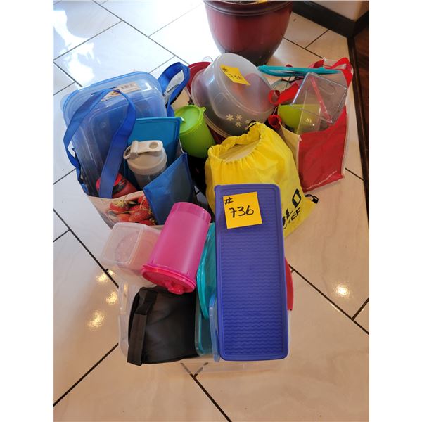 Qty of various Tupperware, juice jugs & storage containers