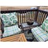 Image 3 : Patio set- 2- chairs, loveseat, small glass top table & cushions