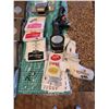 Image 2 : Qty of scrapbooking supplies- Stamps, ink pads, self healing sewing mat, craft punches, glue guns et