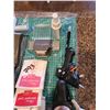 Image 3 : Qty of scrapbooking supplies- Stamps, ink pads, self healing sewing mat, craft punches, glue guns et