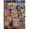 Image 4 : Qty of scrapbooking supplies- Stamps, ink pads, self healing sewing mat, craft punches, glue guns et