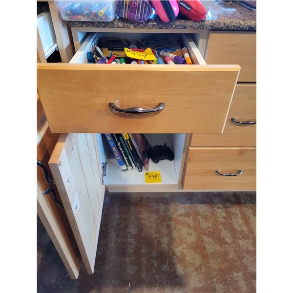 Qty of misc. markers, glue sticks, kids books etc.