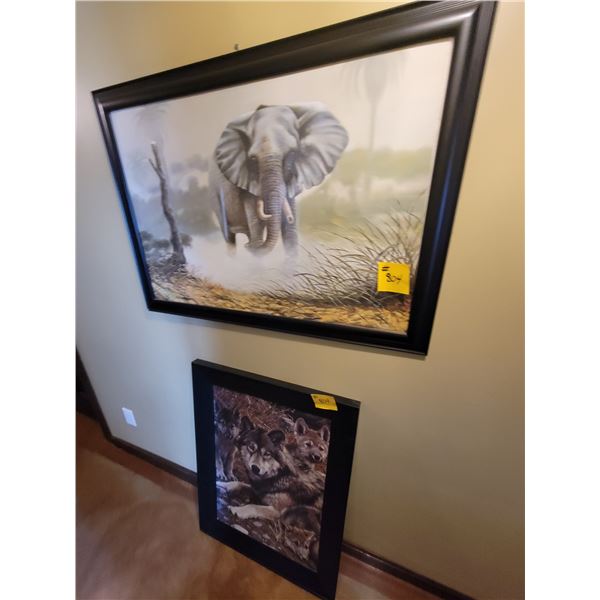2- Framed pictures
