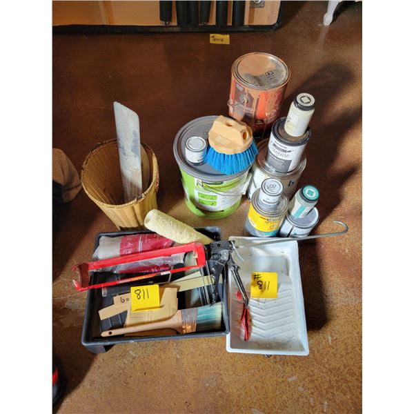 Qty of paints & paint supplies
