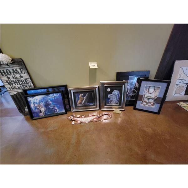 7- Wall art & gecko wall décor