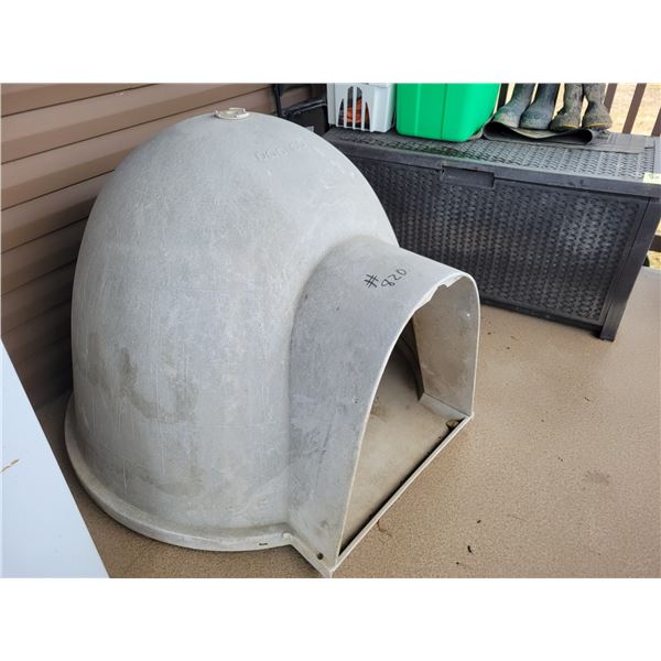 Igloo-shaped dog house