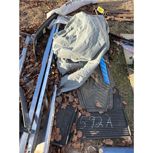 Truck rails, car cover, floor matts