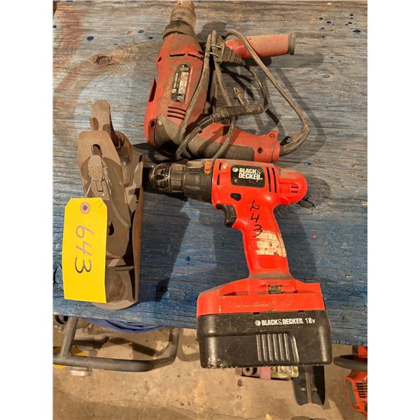 Planer, elec. & cordless drills