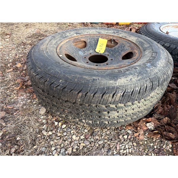 (Selling all together) 3- Good tires & 8-hole rims