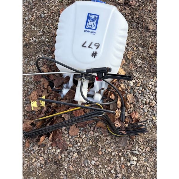 Back pack sprayer & 8-rake teeth