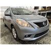 Image 8 : 12 -- 2014 NISSAN VERSA, SILVER, 151211 KMS, FRONT WHEEL DRIVE