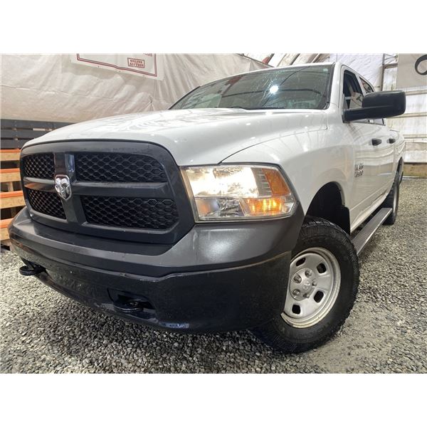 151 -- 2016 RAM 1500 ST, WHITE, 172178 KMS, FOUR WHEEL DRIVE