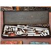 Image 2 : 736 -- VINTAGE TOOL CASES, SOCKET SET, RATCHET, AND SCREWDRIVER SET