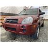 Image 2 : 127 -- 2007 HYUNDAI TUCSON, RED, 198858 KMS, FRONT WHEEL DRIVE