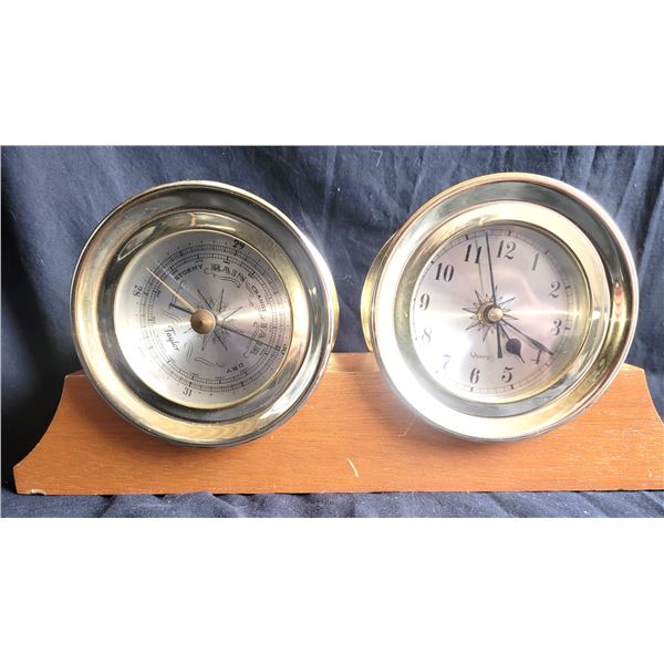 Set of Ship Clock & Barometer A