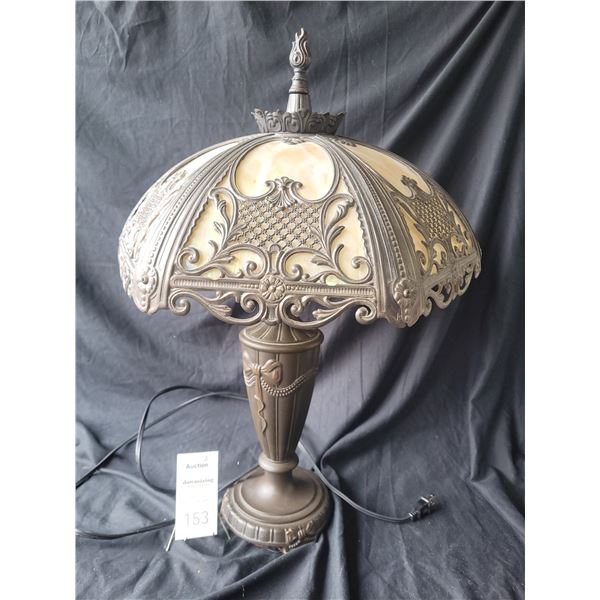Carmel Slag Glass Table Lamp B