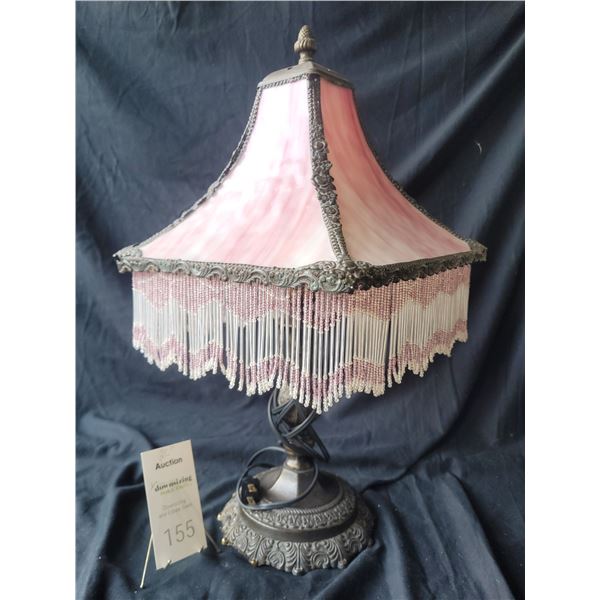 Vintage Glass Shade Lamp B