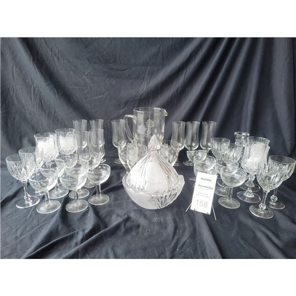 Crystal & Vintage Glass A