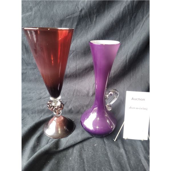 Hand Blown Glass Vases A