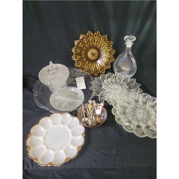 Vintage Glass Serving A