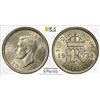 Image 1 : GREAT BRITAIN: George VI, 1936-1952, AR 6 pence, 1938, PCGS graded MS64
