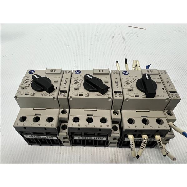 Lot of (3) Allen-Bradley #140M-C2E-A63 Contactors