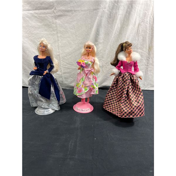 3 "Avon" Barbies