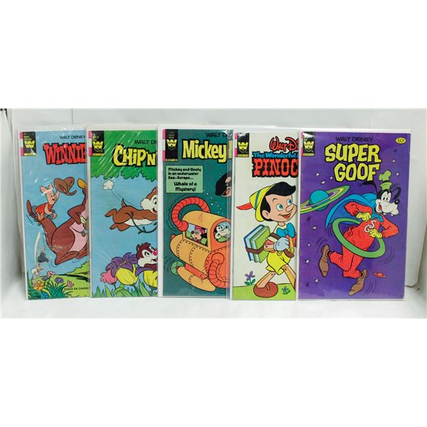 5 WHITMAN COMICS
