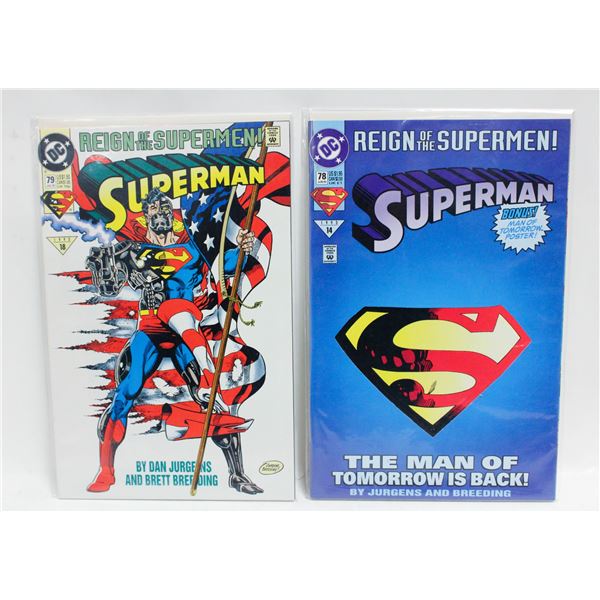 SUPERMAN #78 AND #79